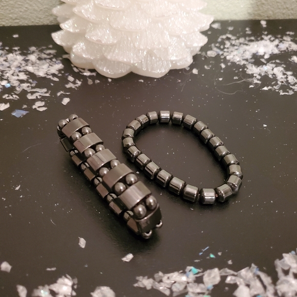 hematite bracelets 2 of them - Picture 3 of 3